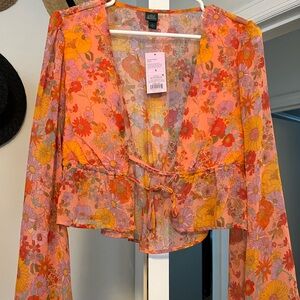 Wild Fable Retro Floral Top